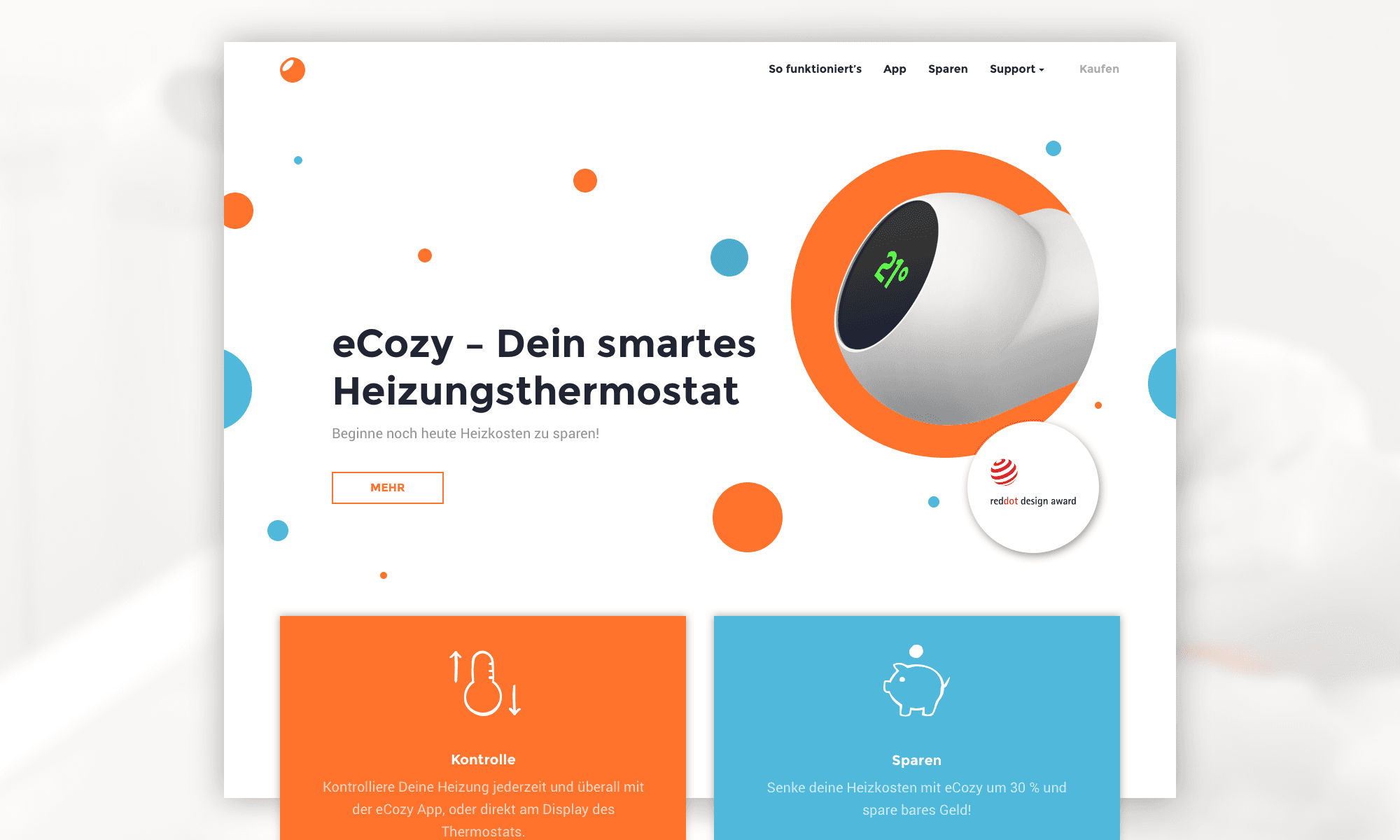 eCozy homepage